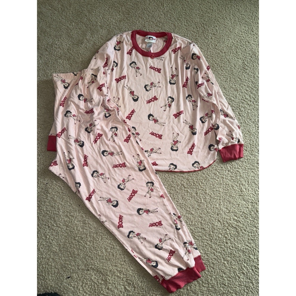 Vintage y2k 2004 betty boop pajama set 2xl